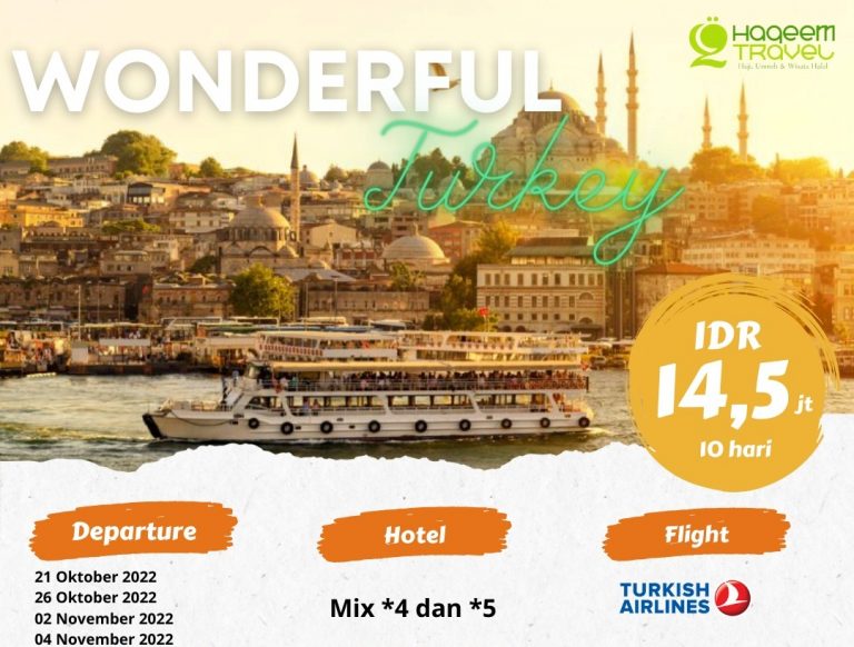 Read more about the article Promo Paket Tour Turki 2023 Biaya Murah