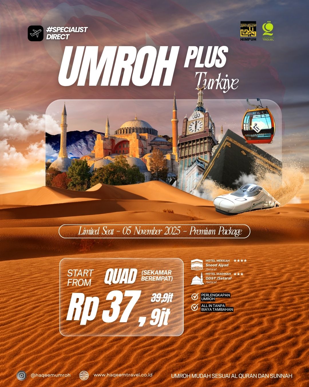 You are currently viewing Paket Umroh Plus Turki Cappadocia 2025