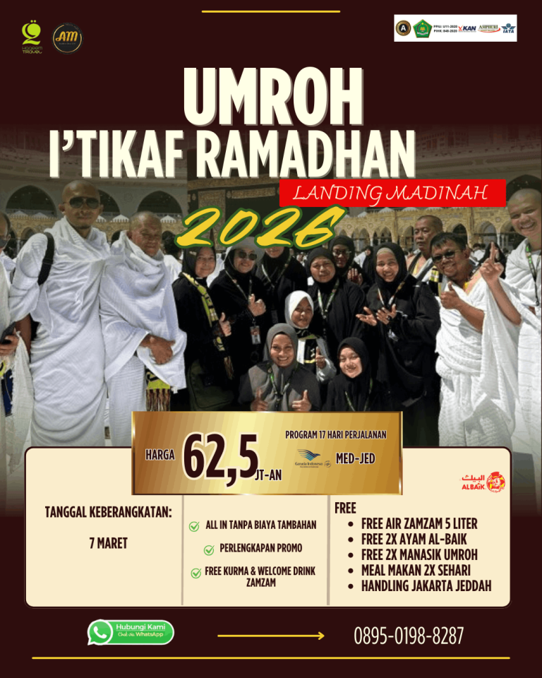 Promo Umroh Akhir Ramadhan 2027 Itikaf Lailtul Qadar