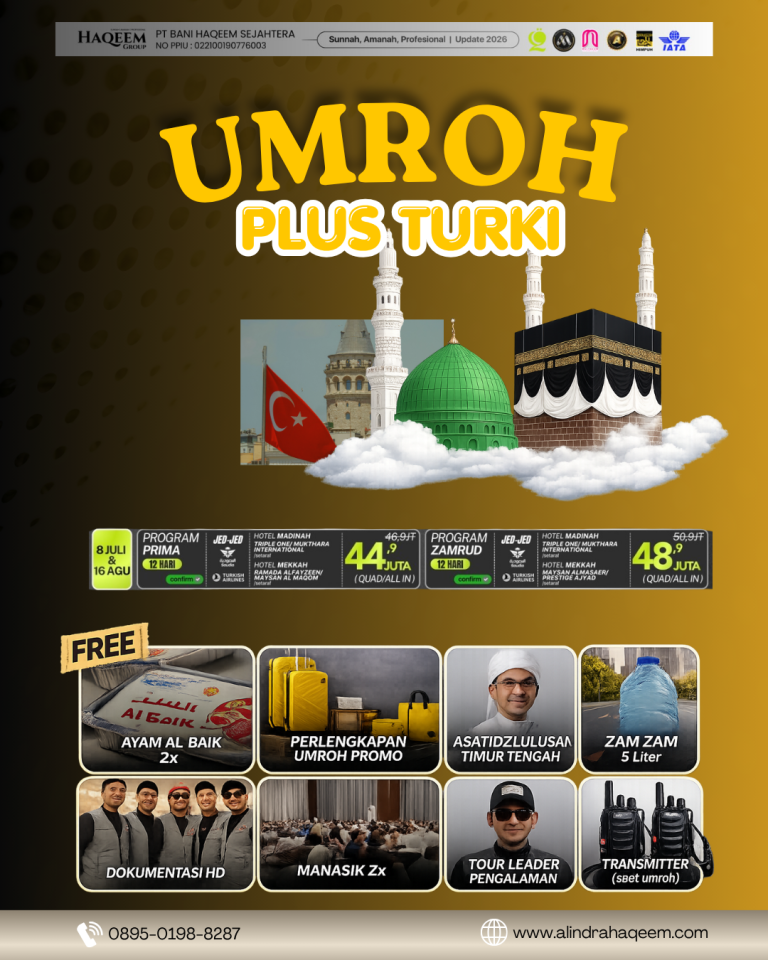Read more about the article Paket Umroh Juli 2026 Plus Turki Cappadocia